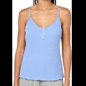 PJ Salvage Light Blue Ribbed Camisole